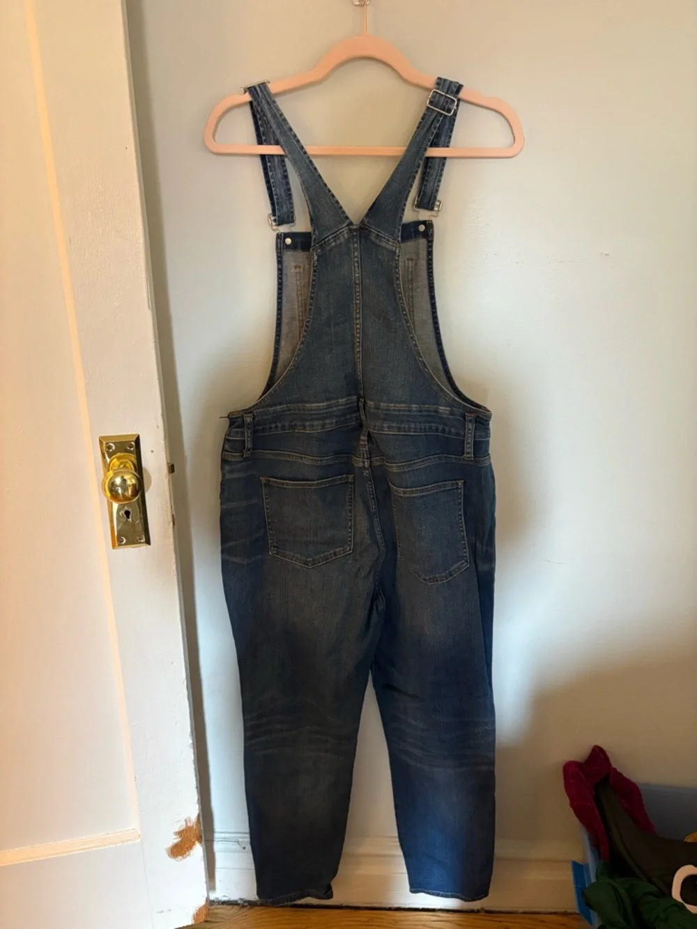 Madewell Denim Overalls with sidezip - Picture 3 of 4